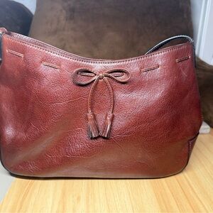 Wilsons Leather Rich Brown Shoulder Bag